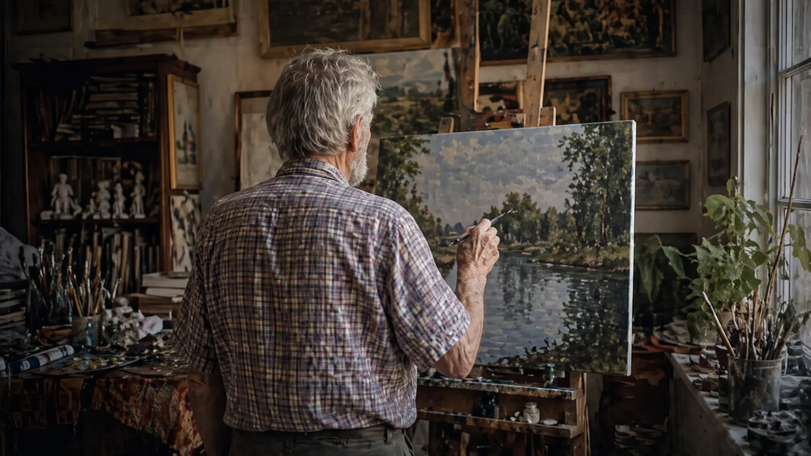 Художник Александр Крамник в Туапсе